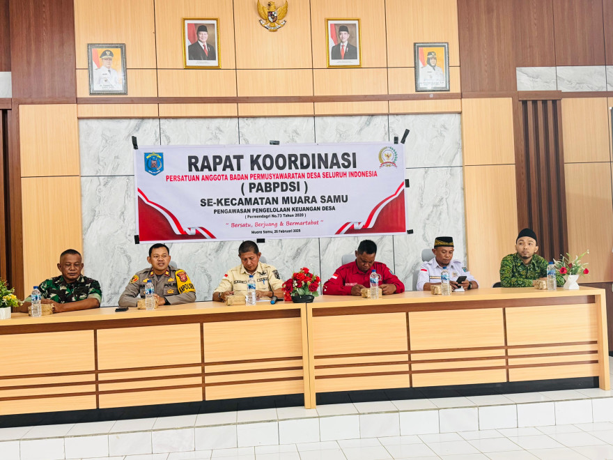RAPAT KOORDINASI PERSATUAN ANGGOTA BADAN PERMUSYAWARATAN DESA (PABPDSI) SE KECAMATAN MUARA SAMU